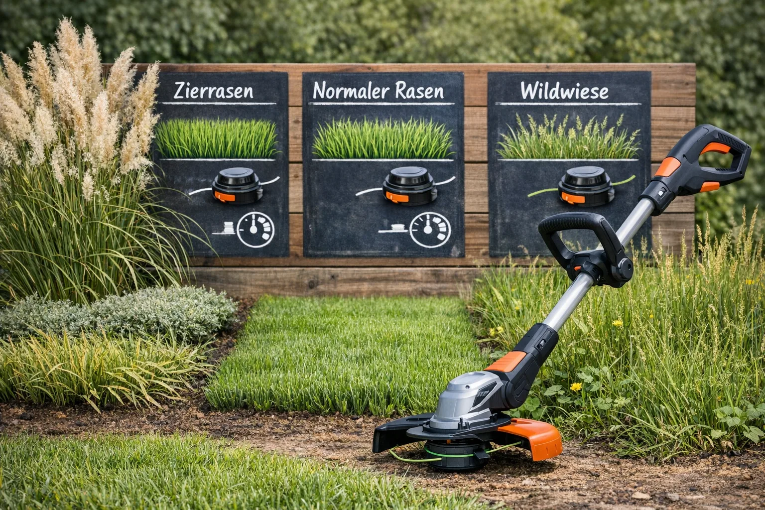 Optimale Rasentrimmer-Einstellungen fuer unterschiedliche Rasentypen und Grasarten