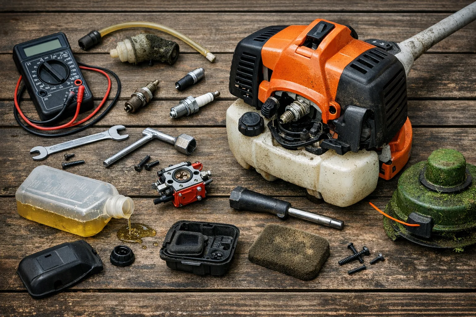 Rasentrimmer Startprobleme loesen: Ursachen und schnelle Hilfen